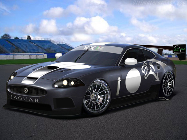 Обои картинки фото jaguar, xkr, gt3, автомобили