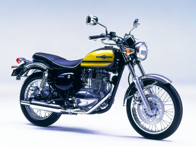 Обои картинки фото kawasaki, estrella, rs, мотоциклы