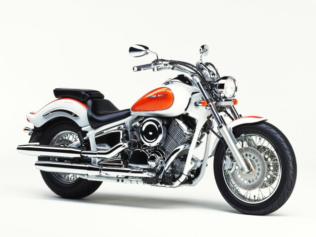 Обои картинки фото yamaha, dragstar1100, мотоциклы