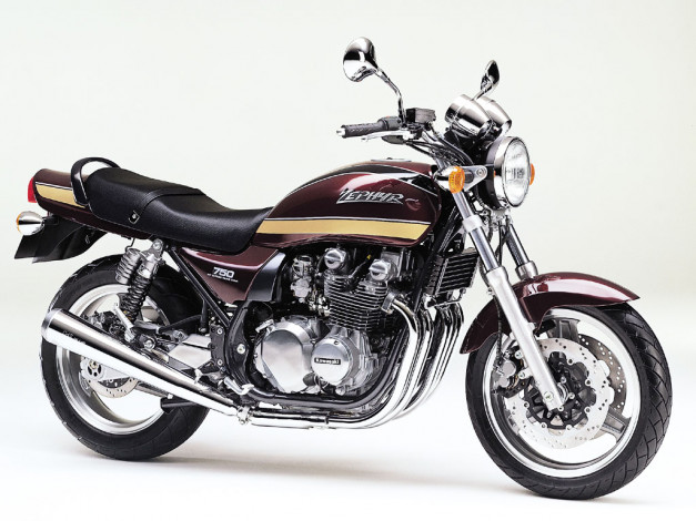 Обои картинки фото zephyr750, brn, мотоциклы, kawasaki