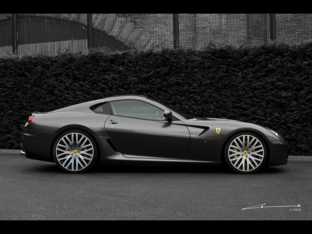 Обои картинки фото 2009, project, kahn, ferrari, 599, автомобили