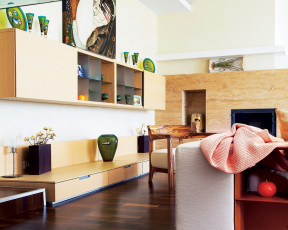 обоя интерьер, гостиная