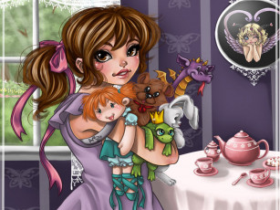 Картинка рисованные дети