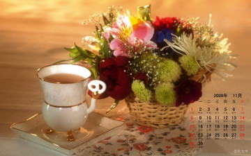 Картинка календари цветы