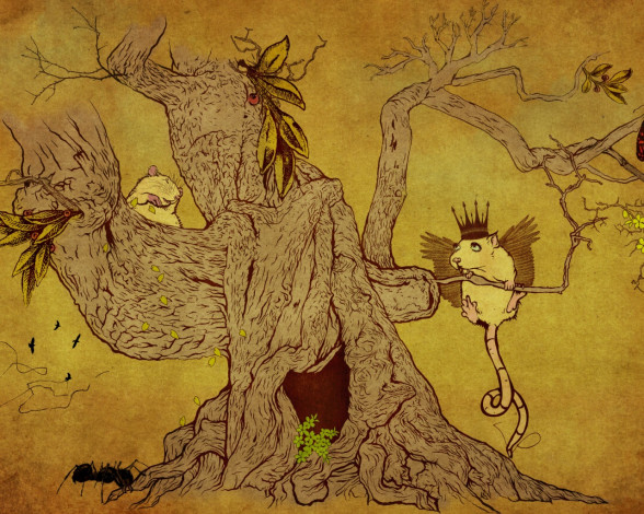 Обои картинки фото рисованные, животные