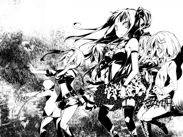 Обои картинки фото аниме, on