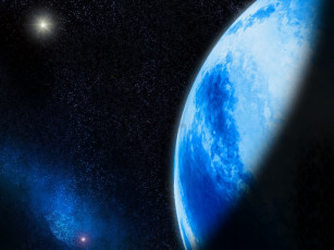 Картинка космос арт звёзды планеты