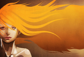 Картинка рисованные люди рыжая девушка