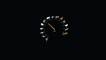 Картинка векторная графика животные спидометр скорость