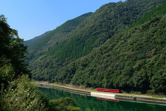 Обои картинки фото природа, горы, осень, ручей