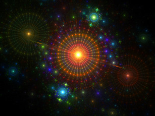 Картинка 3д графика fractal фракталы фон цвет узор