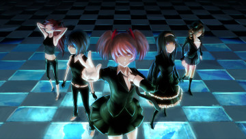 Картинка аниме mahou shoujo madoka magika tomoe mami akemi homura kaname sakura kyouko miki sayaka magica