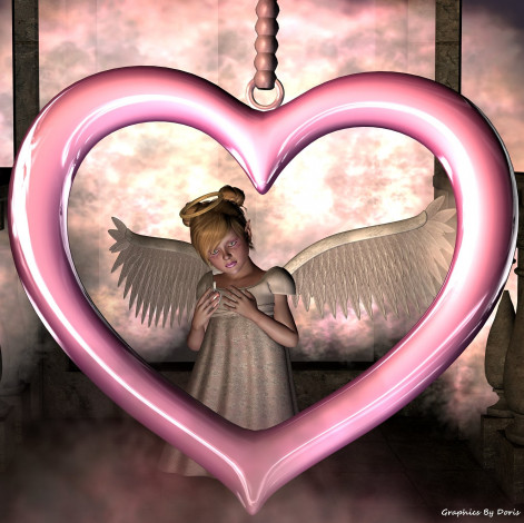 Обои картинки фото 3д, графика, angel, ангел