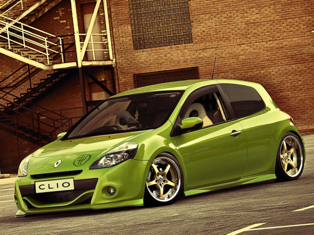 Обои картинки фото автомобили, виртуальный, тюнинг, clio