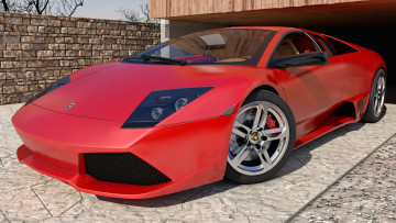 обоя автомобили, 3д, lamborghini, 2007