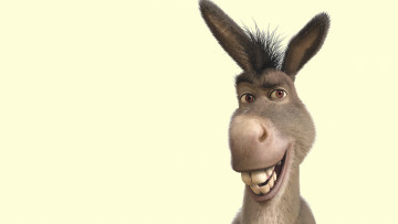 Картинка мультфильмы shrek зубы уши улыбка осел
