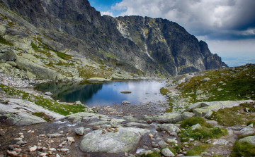 Картинка природа реки озера горы скалы камни озеро