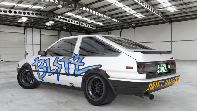 Обои картинки фото автомобили, 3д, trueno, toyota