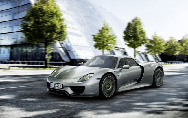 Обои картинки фото porsche, 918, spyder, автомобили, dr, ing, h, c, f, ag, германия, спортивные, элитные