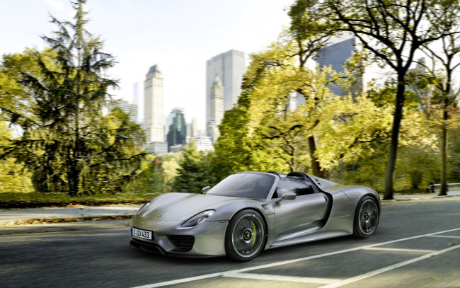 Обои картинки фото porsche, 918, spyder, автомобили, германия, элитные, спортивные, dr, ing, h, c, f, ag