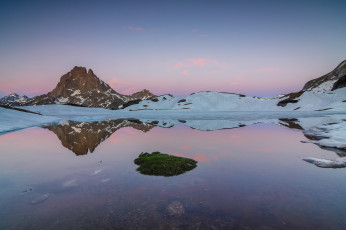 Картинка природа реки озера облака отражение озеро небо утро горы пейзаж igor galarza