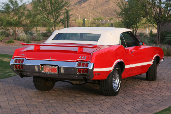 Обои картинки фото автомобили, oldsmobile, 442