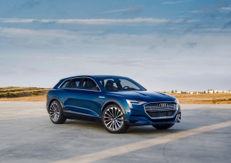 Картинка автомобили audi e-tron quattro concept 2015г синий