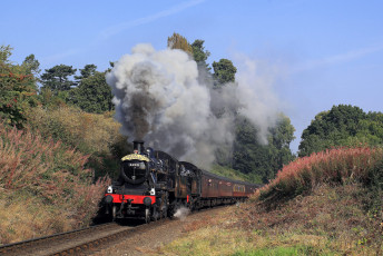 Картинка техника паровозы дорога рельсы железная паровоз