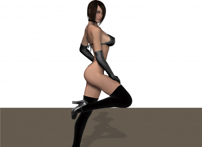 Обои картинки фото 3д графика, люди , people, фон, взгляд, девушка