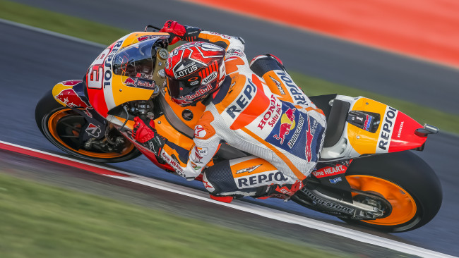 Обои картинки фото marc marquez, спорт, мотоспорт, байк, трек, гонщик