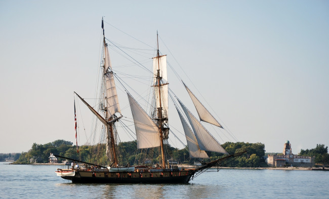 Обои картинки фото корабли, парусники, мачты, море