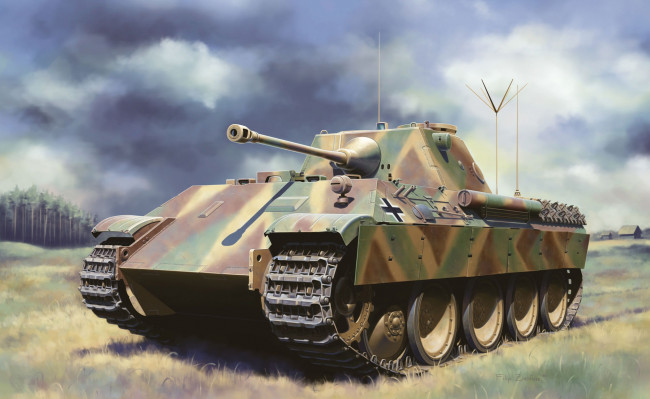 Обои картинки фото рисованное, армия, танк