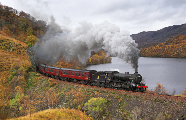 Обои картинки фото техника, паровозы, рельсы, дорога, железная, паровоз