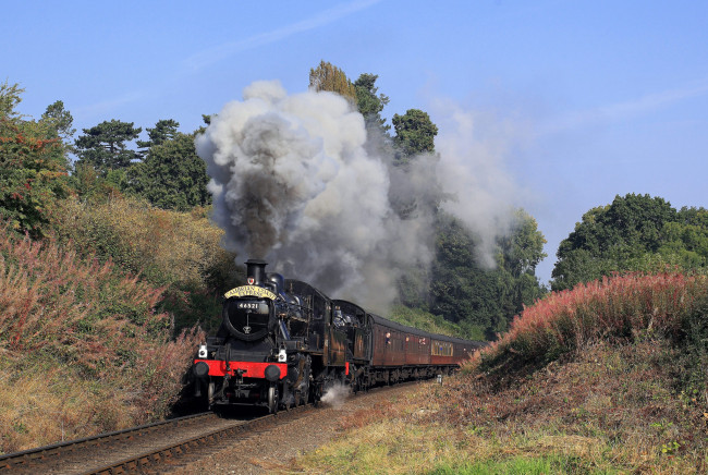 Обои картинки фото техника, паровозы, дорога, рельсы, железная, паровоз