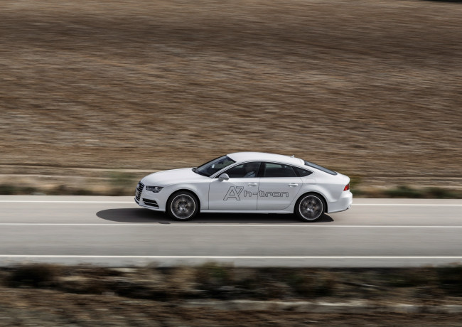 Обои картинки фото автомобили, audi, a7, sportback, h-tron, quattro, 2014г