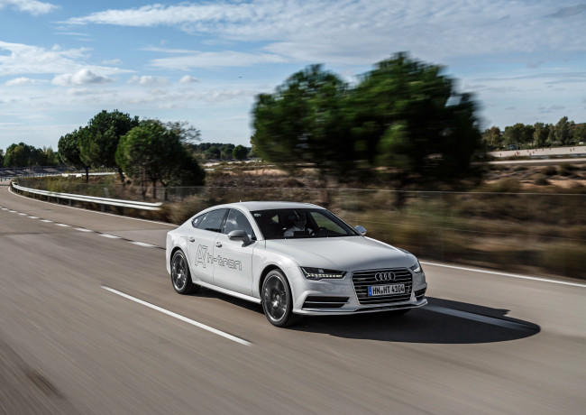 Обои картинки фото автомобили, audi, a7, sportback, h-tron, quattro, 2014г