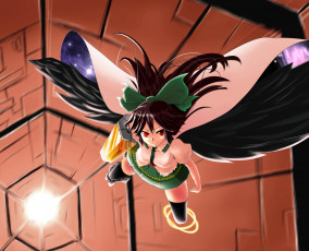 Картинка аниме touhou фон взгляд девушка