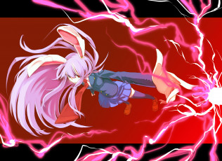 Картинка аниме touhou девушка взгляд фон