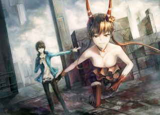 Картинка c+control аниме c+–+control парень kimimaro yoga туман жест msyu антрэ демон entre