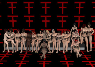 Картинка 3д+графика люди+и+животные+ people+and+animals фон взгляд девушки