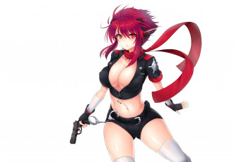 Картинка аниме оружие +техника +технологии девушка