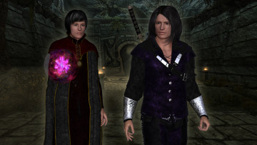 Картинка 3д+графика фантазия+ fantasy фон мужчина взгляд девушка