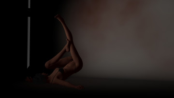 Картинка 3д+графика люди+ people девушка фон взгляд