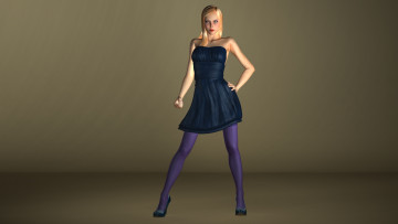 Картинка 3д+графика люди+ people фон взгляд девушка