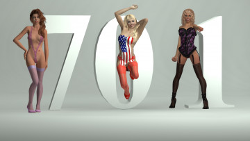 Картинка 3д+графика люди+ people фон взгляд девушки