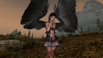 Картинка 3д+графика существа+ creatures фон взгляд девушка