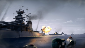 Картинка аниме touhou море корабль