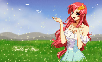 Картинка аниме mobile+suit+gundam фон взгляд девушка