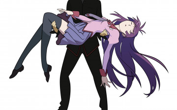 Картинка аниме bakemonogatari девушка