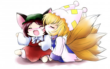 Картинка аниме touhou фон девушки взгляд
